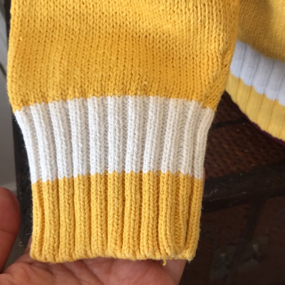 Vintage Diane Von Furstenberg Yellow Sweater - Picture 5 of 5